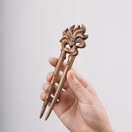 PF143 - Intricate Wooden Hair Sticks - Wholesale
