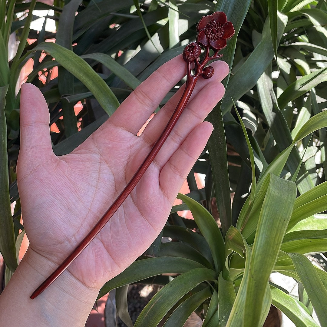 PF140 - 20cm Rosewood Hair Sticks - Wholesale