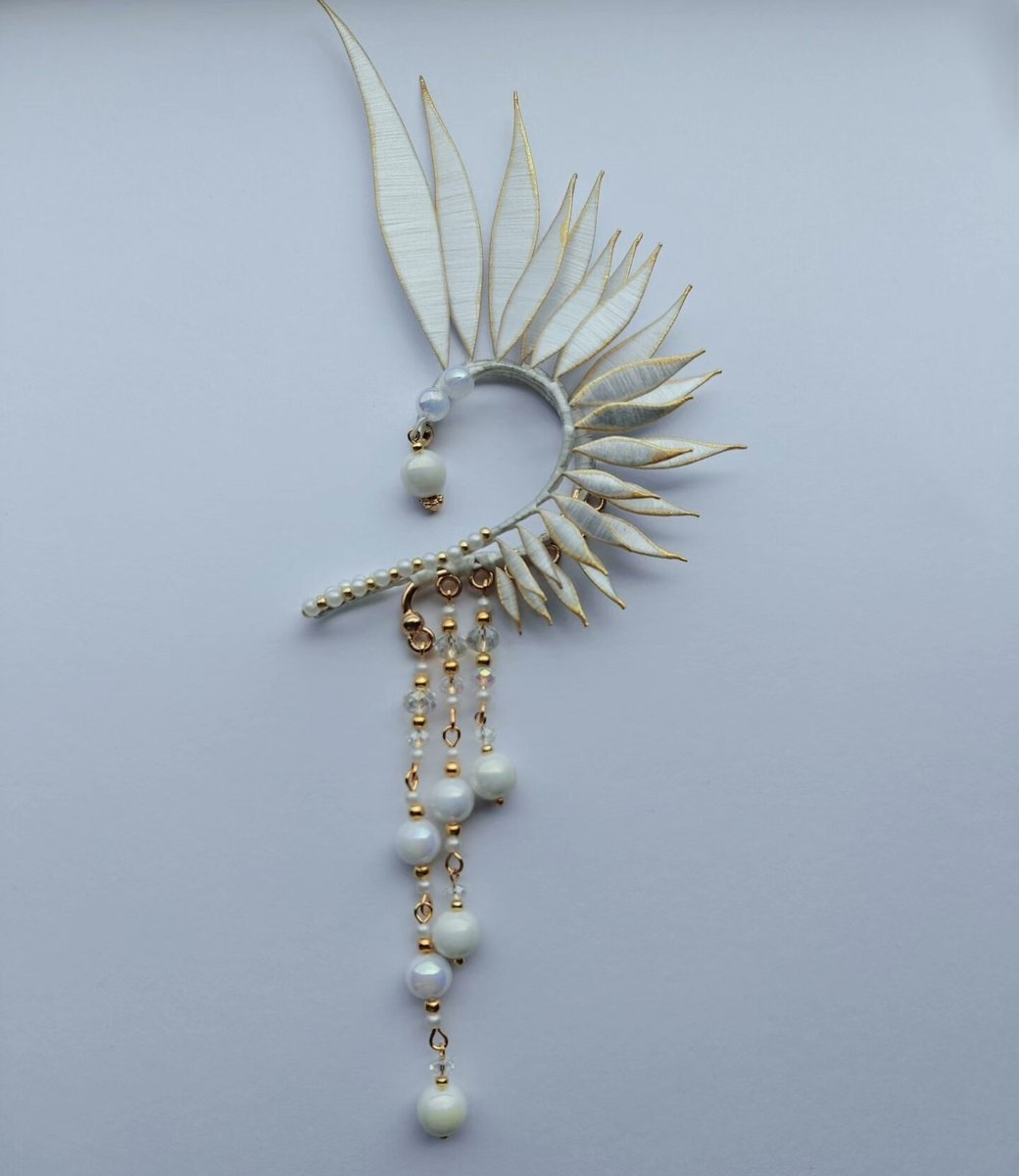 Black Wings Bespoke Earrings - Silk Earrings(Chanhua)