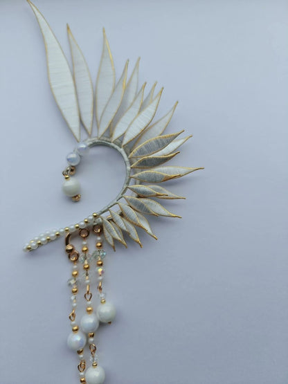 Black Wings Bespoke Earrings - Silk Earrings(Chanhua)