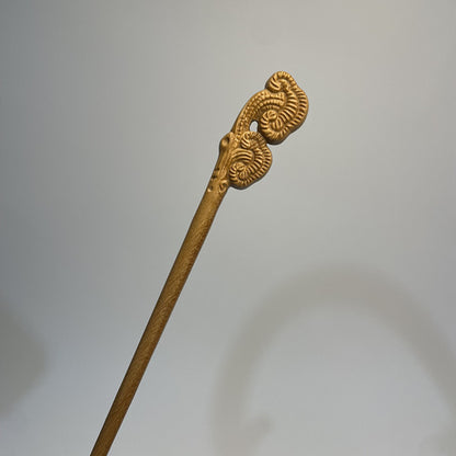 PF145 - 20cm Green Sandalwood Hair Sticks - Wholesale