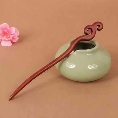 PF086 - 18cm African Padauk Hair Sticks - Wholesale