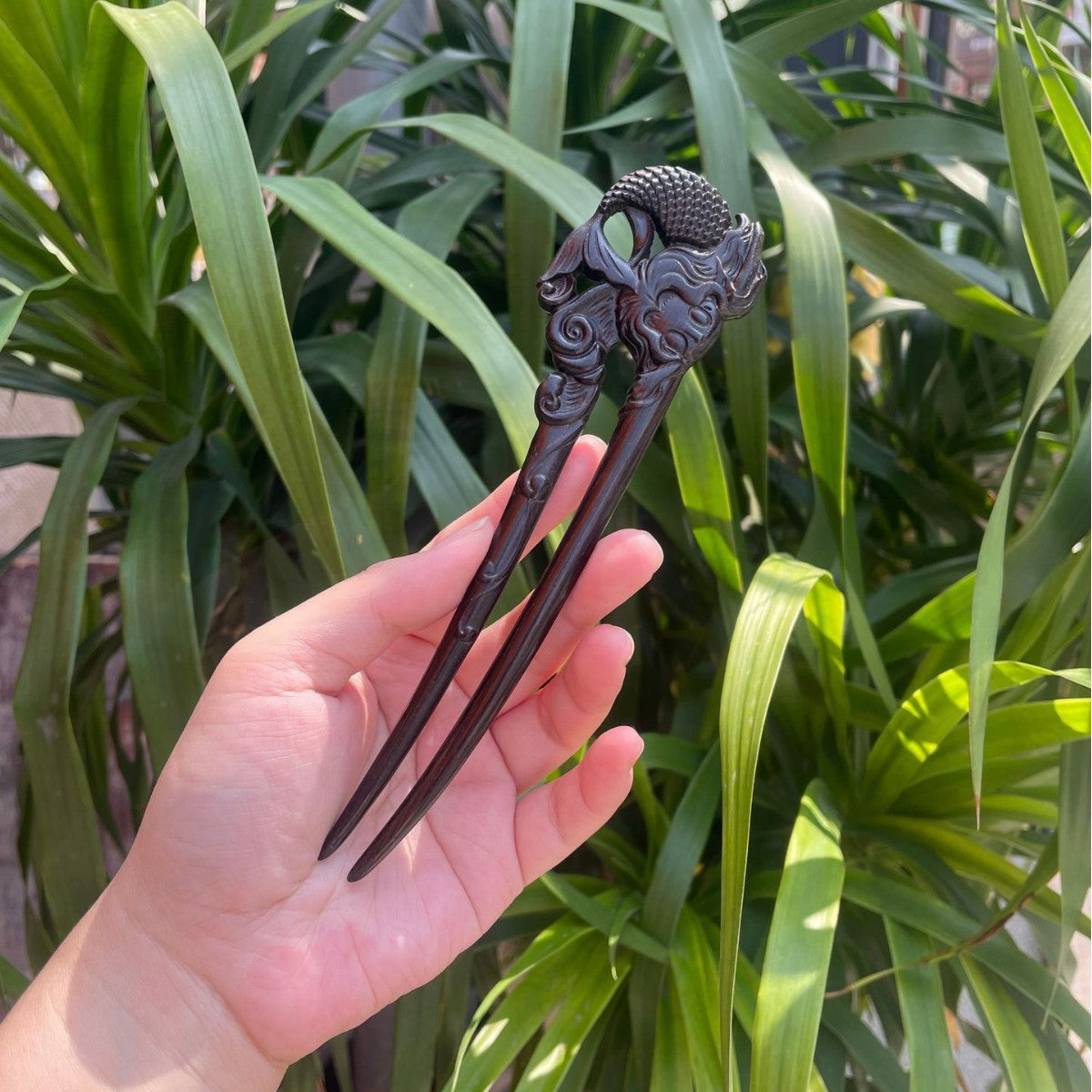 PF143 - Intricate Wooden Hair Sticks - Wholesale