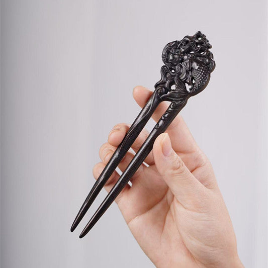 PF143 - Intricate Wooden Hair Sticks - Wholesale