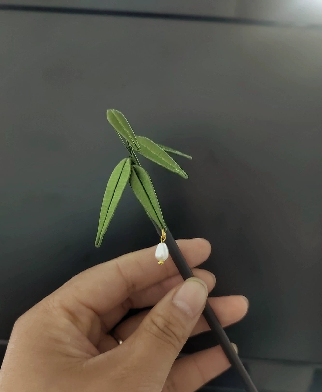 PF249 - Bamboo Leaves Chanhua Hairpin - Wholesale
