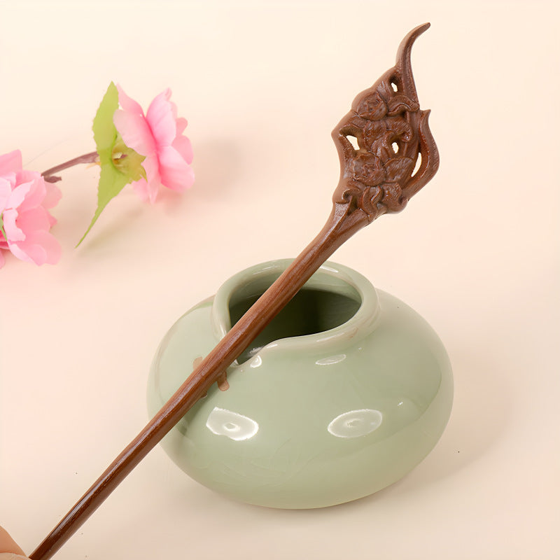 PF100 - 18cm Lacewood Hair Sticks - Wholesale