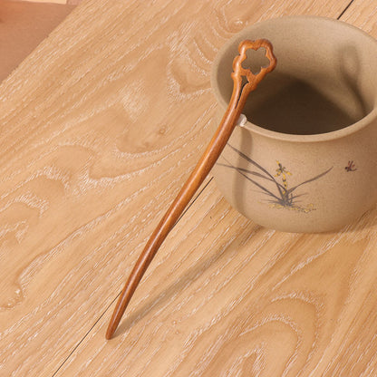 PF095 - Bâtons à cheveux en bois de santal vert 18cm - Vente en gros