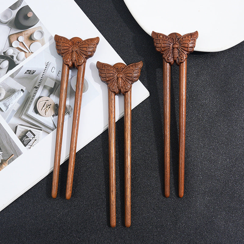 PF185 - 19cm Lacewood Hair Sticks - Wholesale