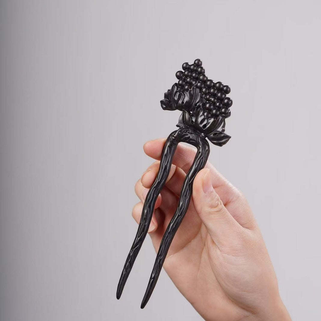 PF143 - Intricate Wooden Hair Sticks - Wholesale