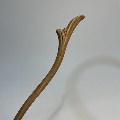 PF145 - 20cm Green Sandalwood Hair Sticks - Wholesale
