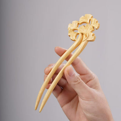 PF143 - Intricate Wooden Hair Sticks - Wholesale
