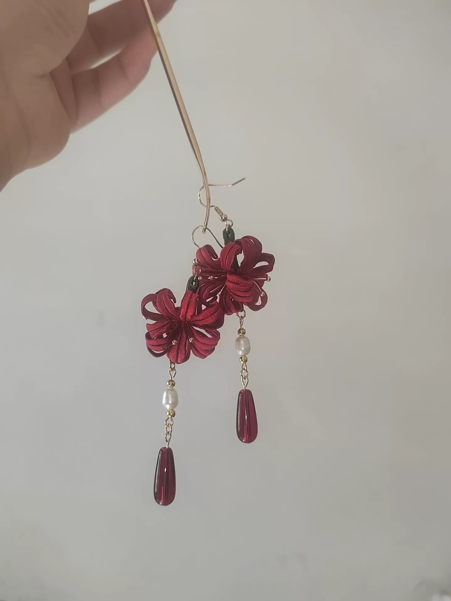 PF227 - Spider Lily Chanhua Earrings - Wholesale