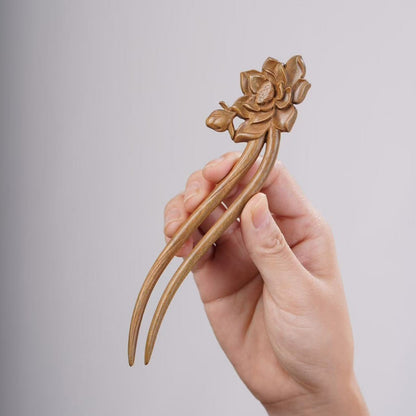 PF143 - Intricate Wooden Hair Sticks - Wholesale