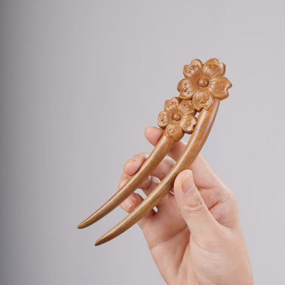 PF143 - Intricate Wooden Hair Sticks - Wholesale