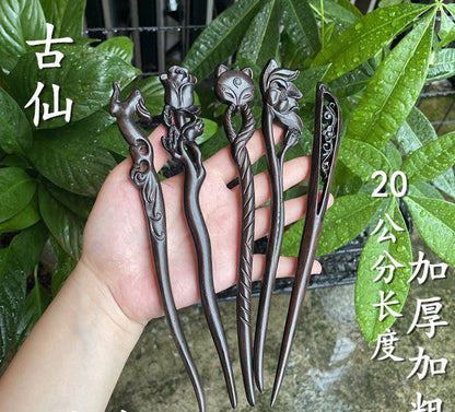 PF142 - 20cm African Blackwood Hair Sticks - Wholesale