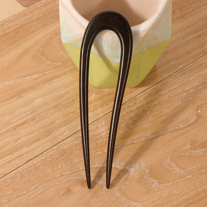 PF105 - U Shape African Blackwood Hair Sticks - Wholesale