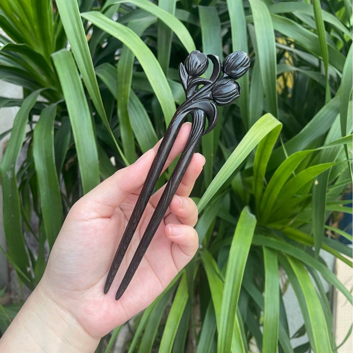 PF143 - Intricate Wooden Hair Sticks - Wholesale