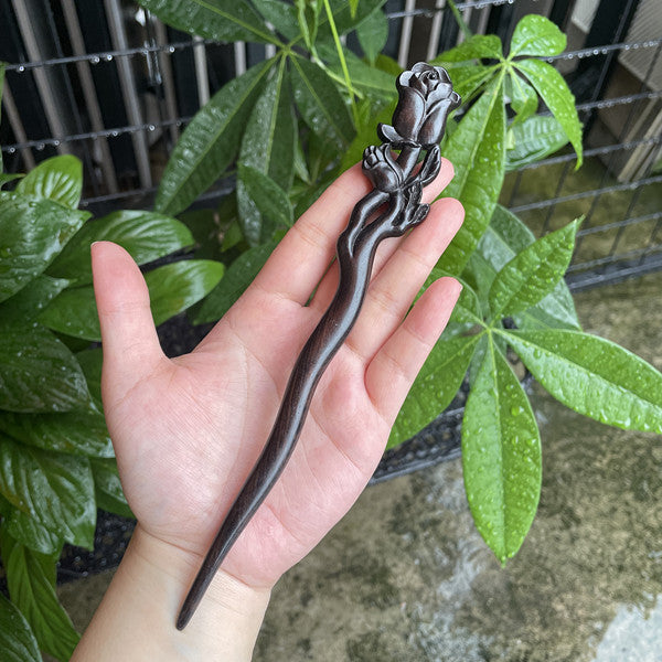 PF142 - 20cm African Blackwood Hair Sticks - Wholesale
