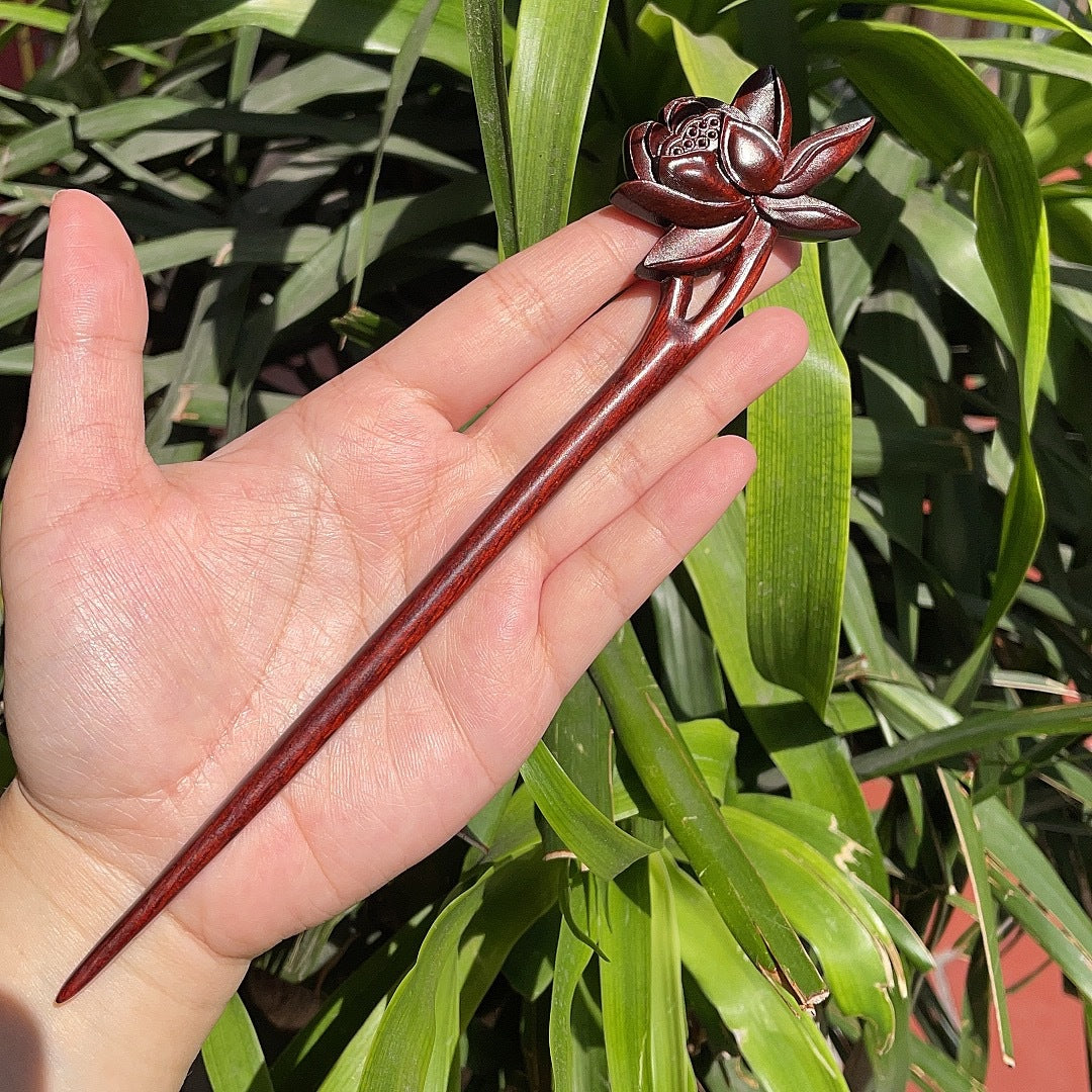 PF140 - 20cm Rosewood Hair Sticks - Wholesale