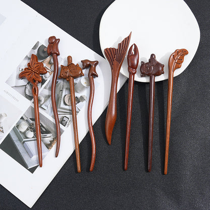 PF185 - 19cm Lacewood Hair Sticks - Wholesale