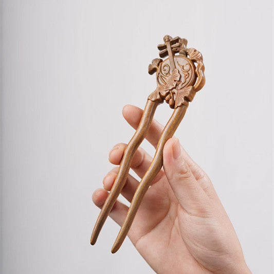 PF143 - Intricate Wooden Hair Sticks - Wholesale