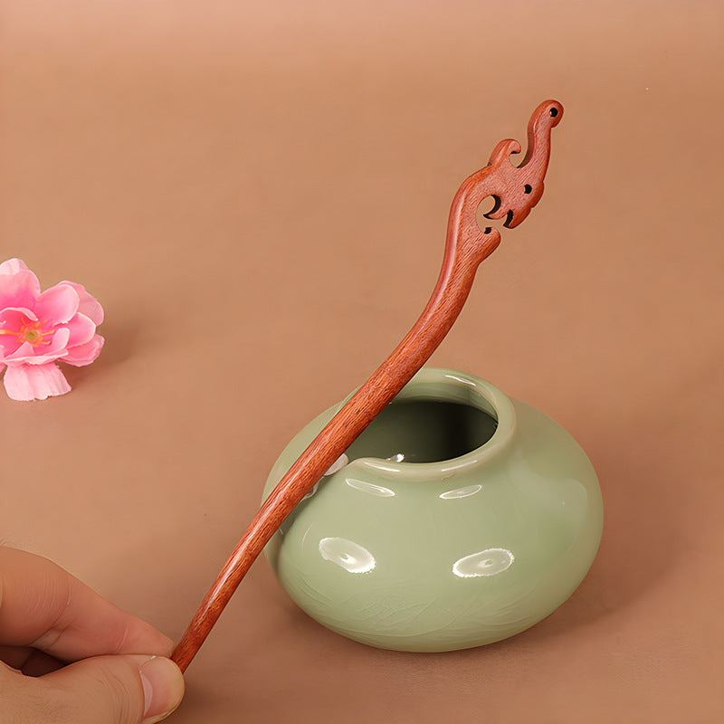 PF086 - 18cm African Padauk Hair Sticks - Wholesale