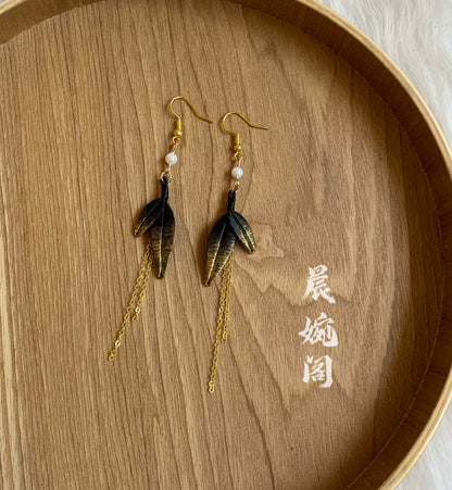 PF023 - Bamboo Chanhua Earrings - Wholesale