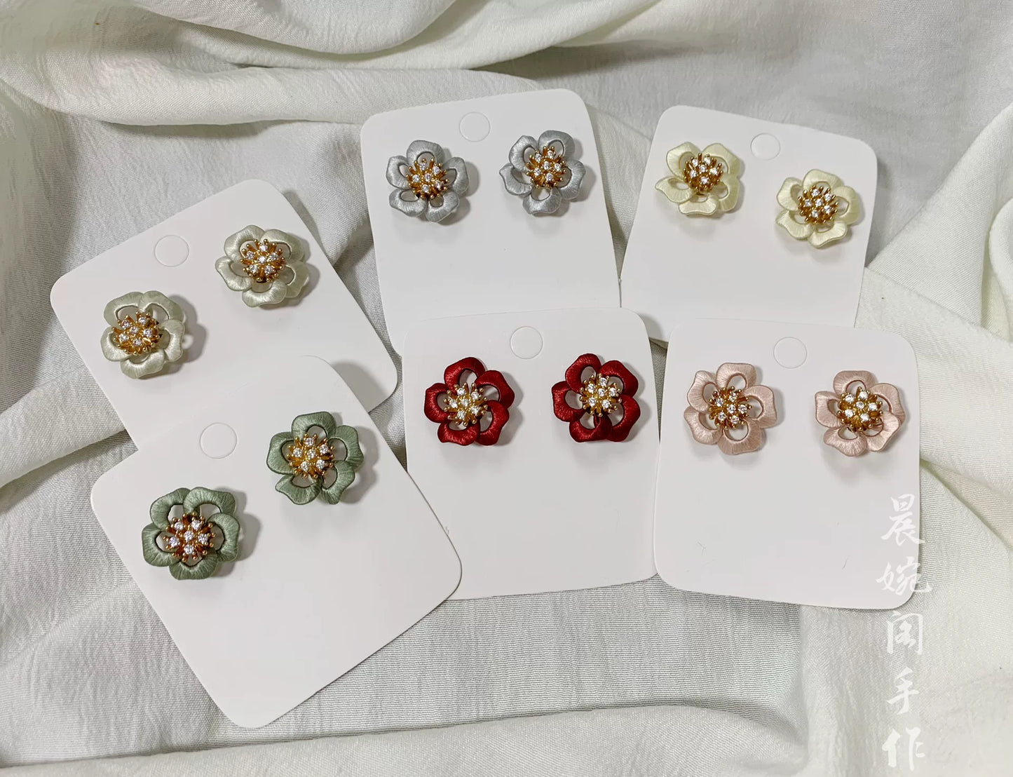 PF015 - Rose Chanhua Earrings - Wholesale