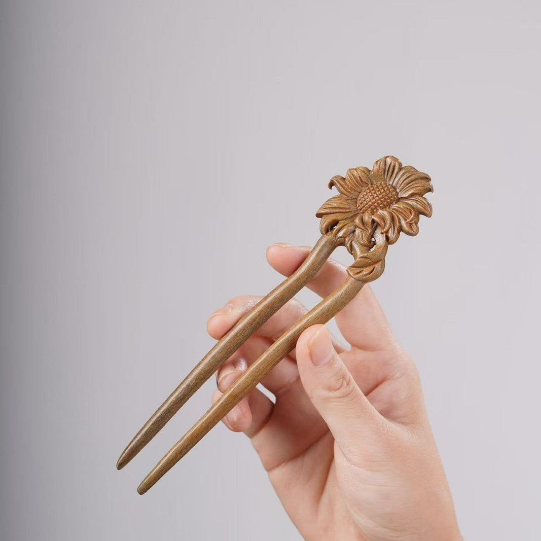 PF143 - Intricate Wooden Hair Sticks - Wholesale