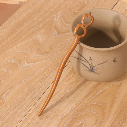 PF095 - Bâtons à cheveux en bois de santal vert 18cm - Vente en gros