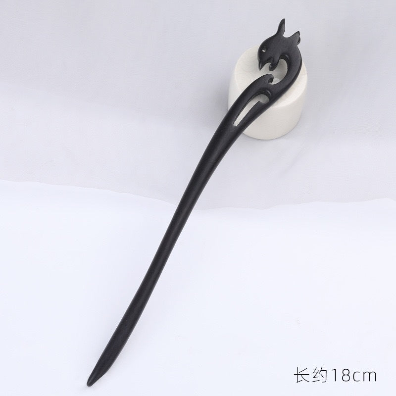 PF084 - 18cm Ebony Hair Sticks - Wholesale