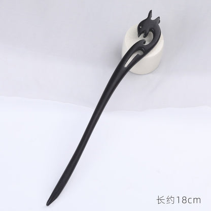 PF084 - 18cm Ebony Hair Sticks - Wholesale