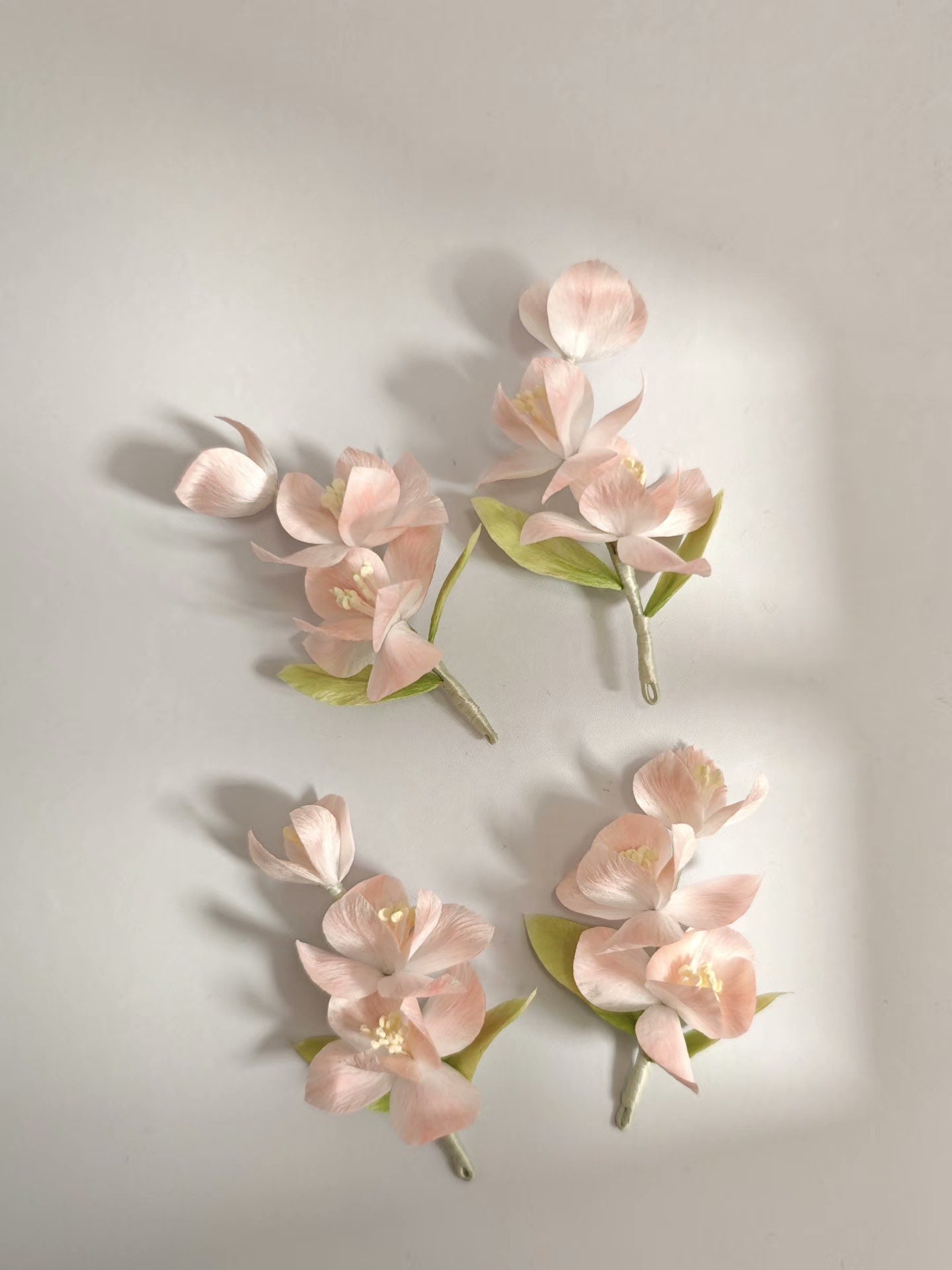 Handmade Ronghua Pink Iris - Lifelike Botanical Hair Accessory