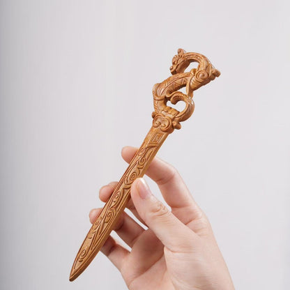 PF143 - Intricate Wooden Hair Sticks - Wholesale