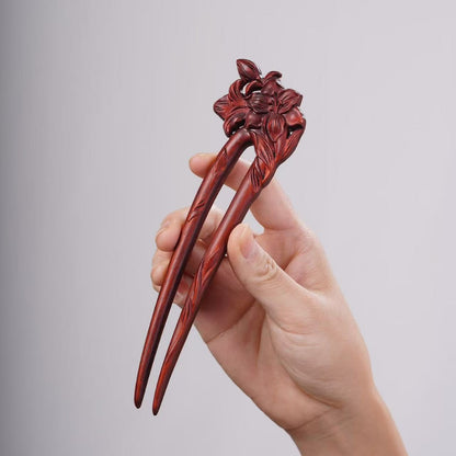 PF143 - Intricate Wooden Hair Sticks - Wholesale