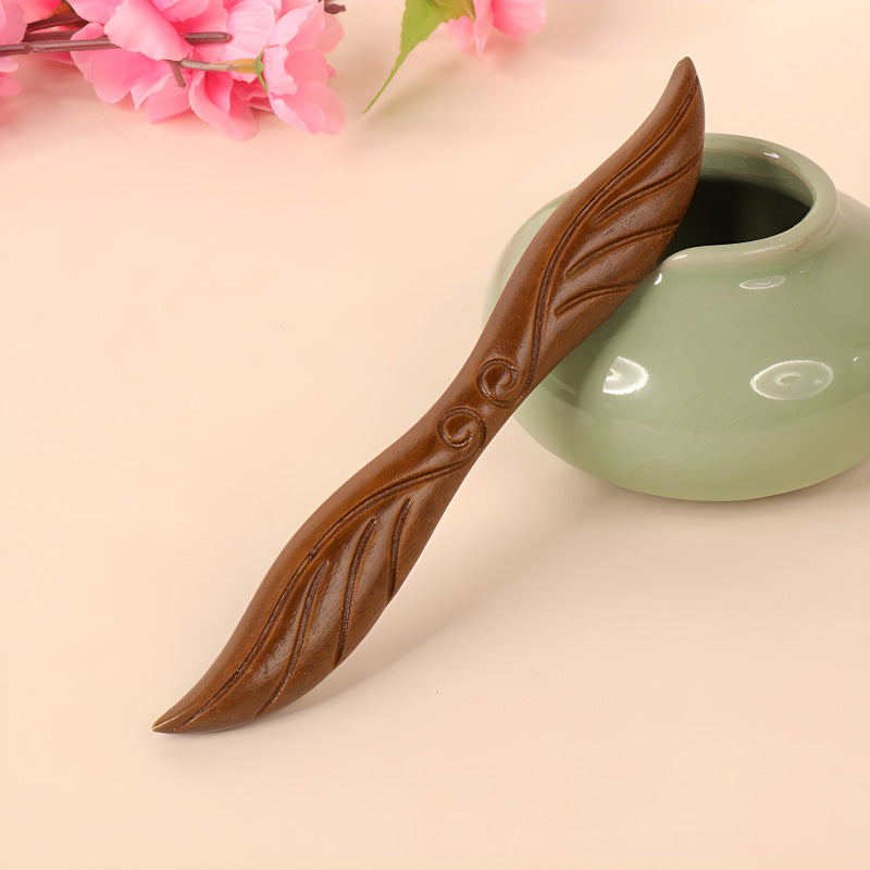 PF100 - 18cm Lacewood Hair Sticks - Wholesale