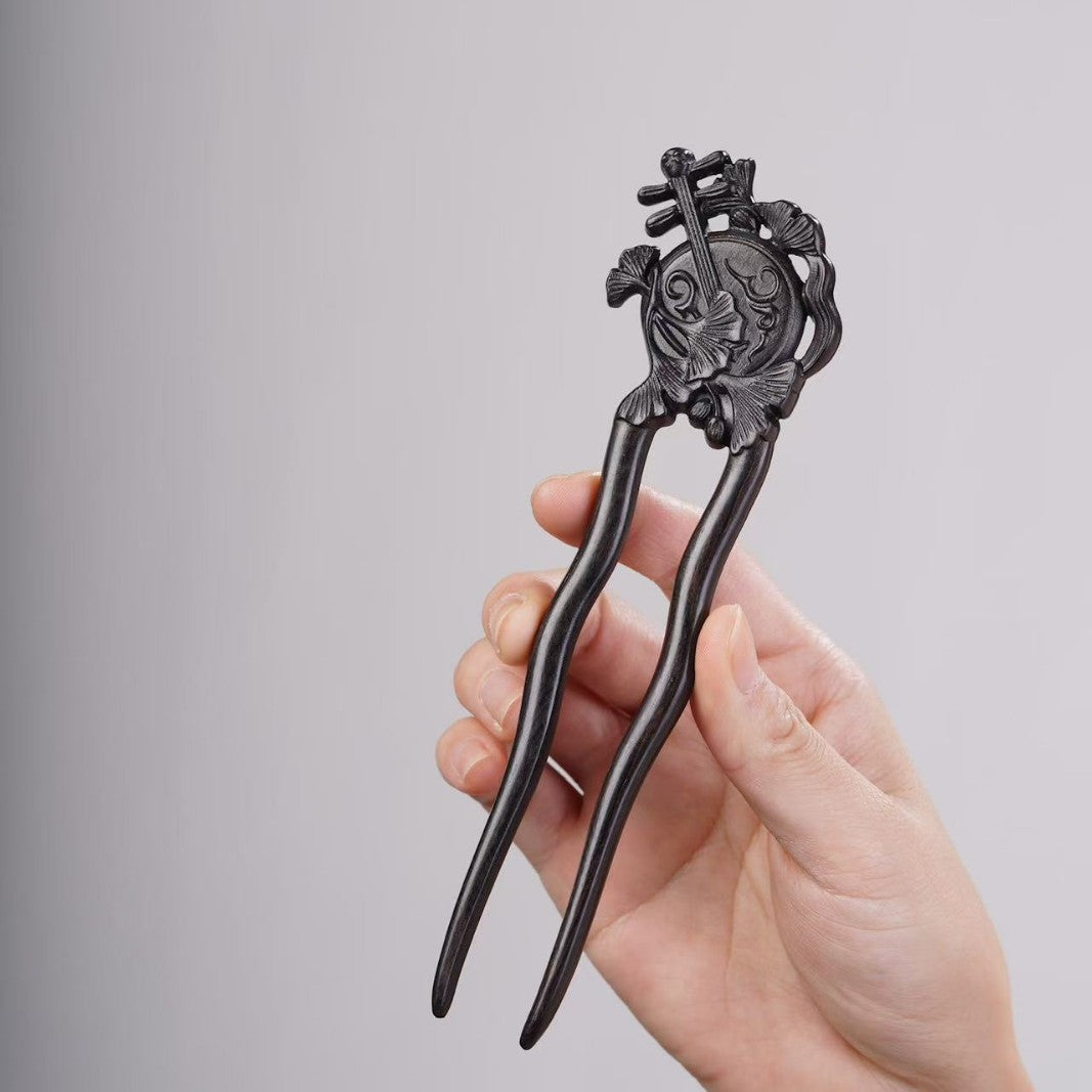 PF143 - Intricate Wooden Hair Sticks - Wholesale