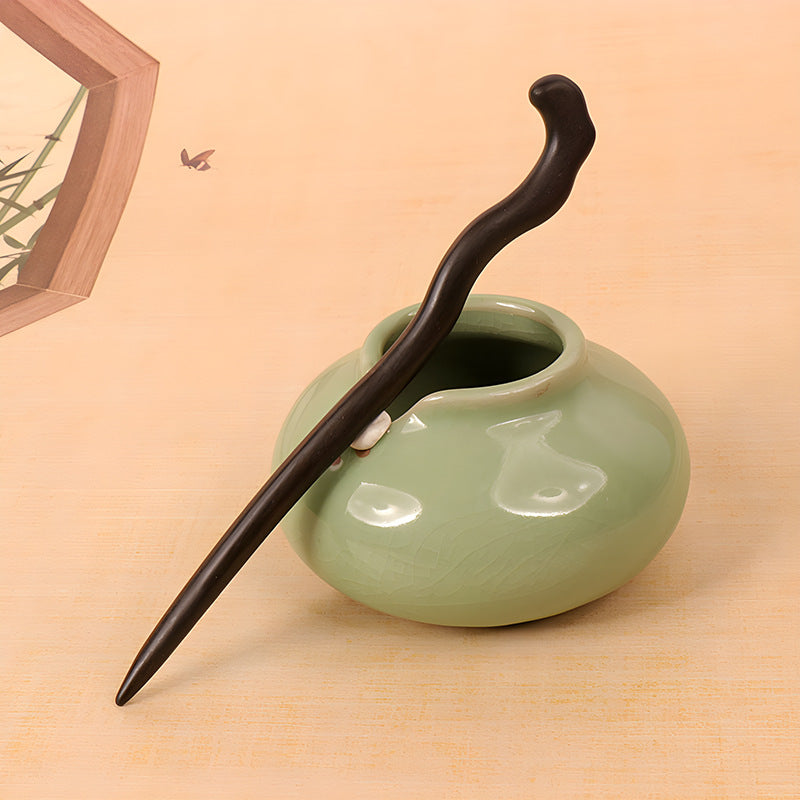 PF082 - 15cm Ebony Hair Sticks - Wholesale