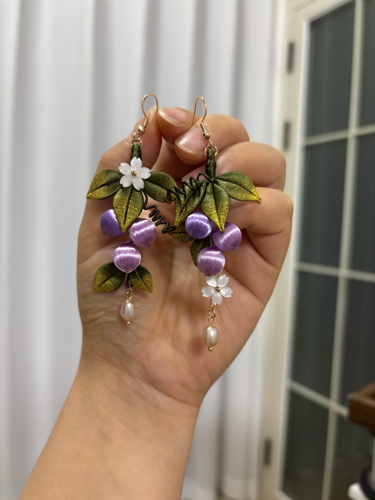 PF228 - Yellow Rose Chanhua Earrings - Wholesale