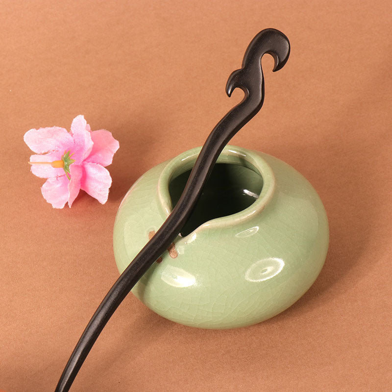 PF084 - 18cm Ebony Hair Sticks - Wholesale