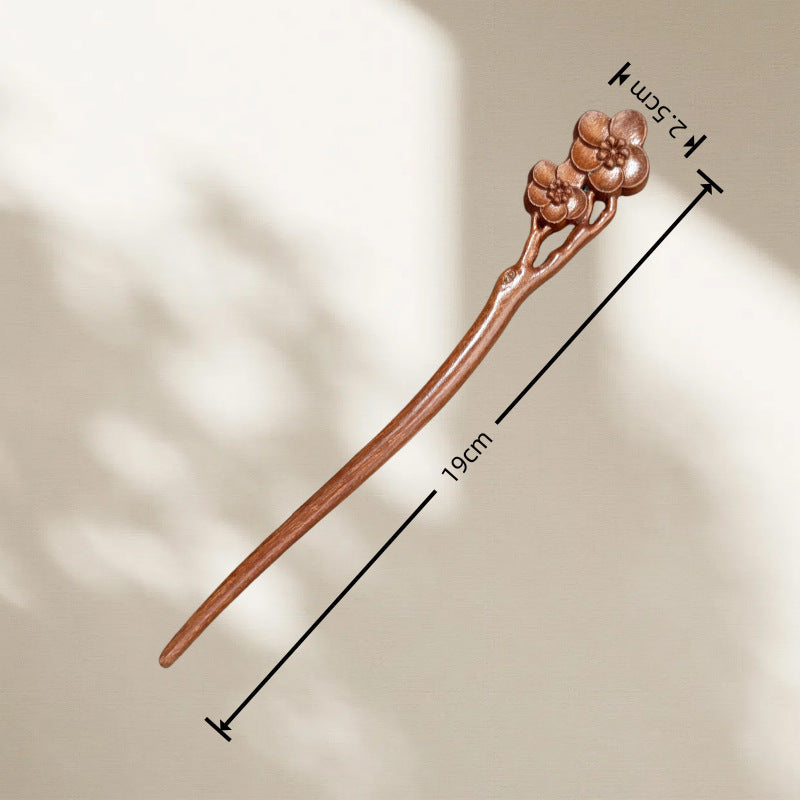 PF168 - Red Sandalwood Hair Sticks - Wholesale