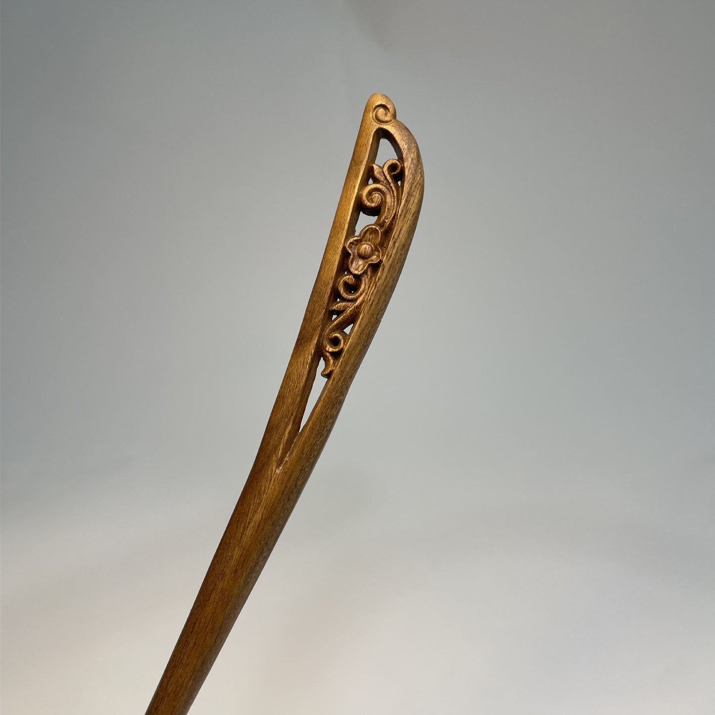 PF145 - 20cm Green Sandalwood Hair Sticks - Wholesale