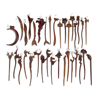 PF173 - 19cm Lacewood Hair Sticks - Wholesale