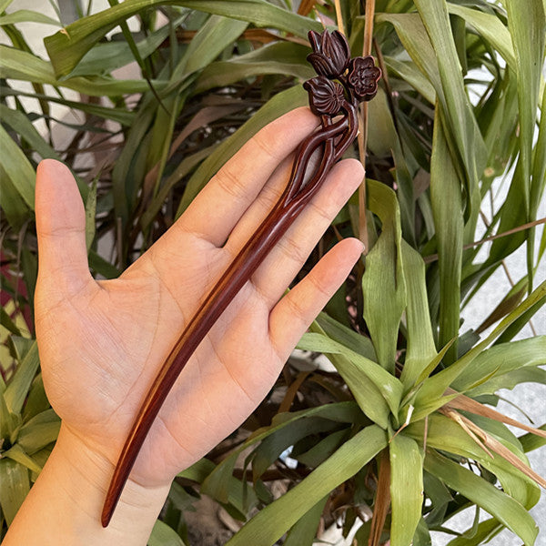 PF140 - 20cm Rosewood Hair Sticks - Wholesale