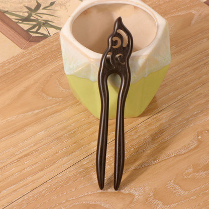 PF105 - U Shape African Blackwood Hair Sticks - Wholesale