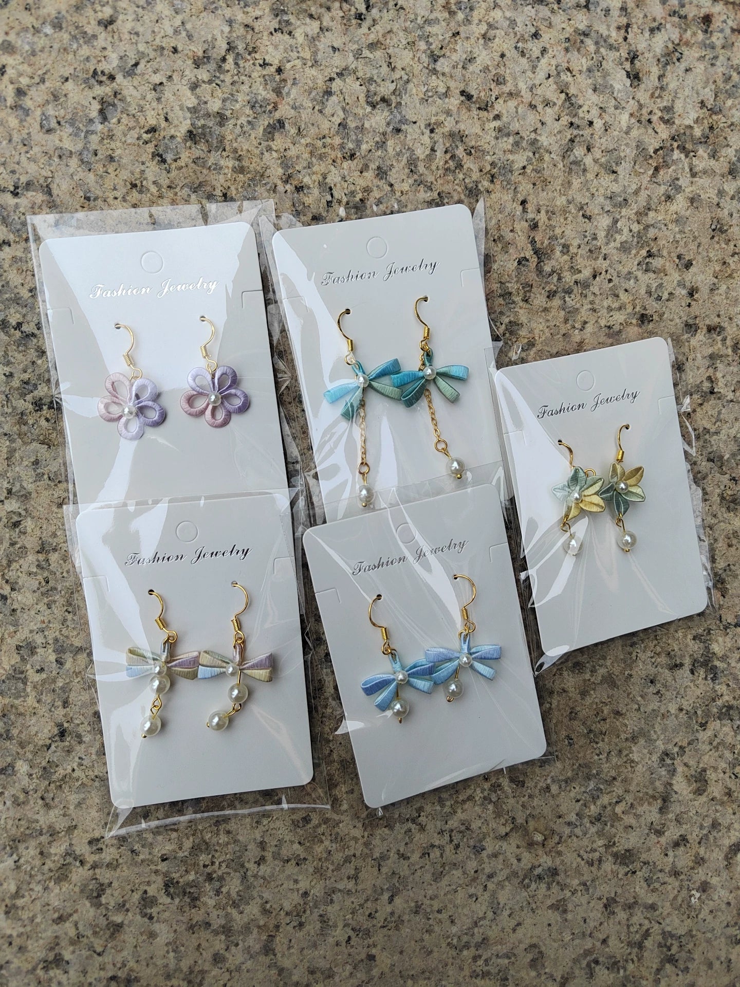 PF232 - Bow and Flower Series Chanhua Earrings - Wholesale