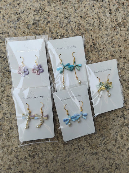 PF232 - Bow and Flower Series Chanhua Earrings - Wholesale