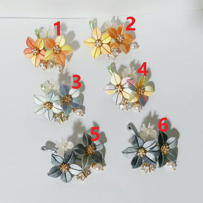 Shijing Handmade Chanhua Flower Brooch - Daily, Wedding & Banquet