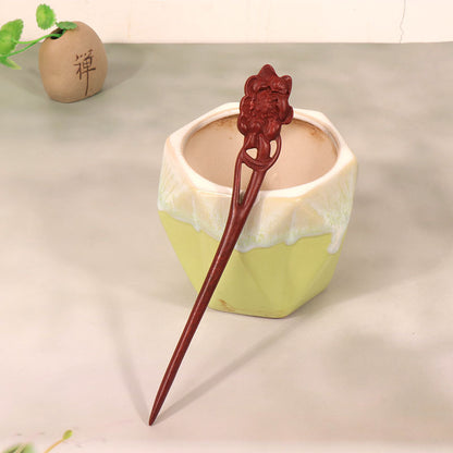 PF107 - 18cm African Padauk Hair Sticks - Wholesale