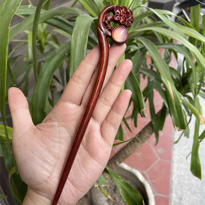 PF140 - 20cm Rosewood Hair Sticks - Wholesale